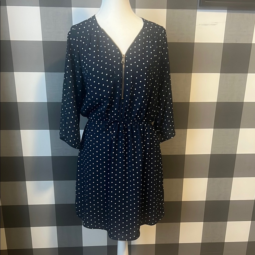 Polka Dot Blue Dress